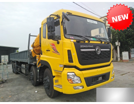 XE TẢI DONGFENG 4 CHÂN GẮN CẨU XCMG 12 TẤN