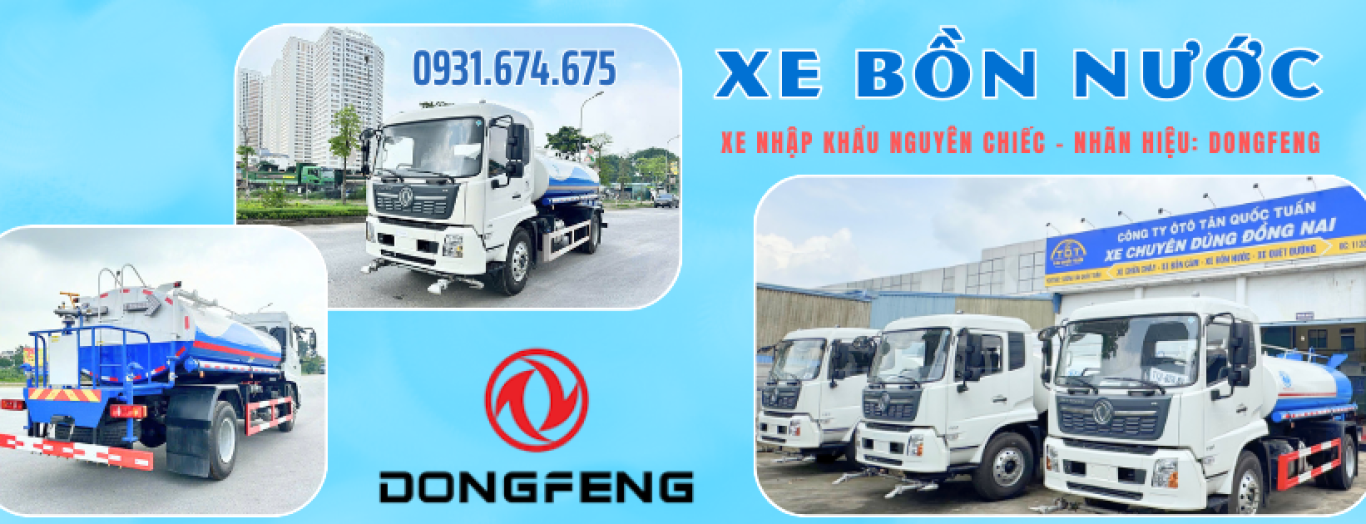 XE TƯỚI NƯỚC RỬA ĐƯỜNG DONGFENG - ISUZU