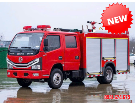 XE CHỮA CHÁY DONGFENG 4 KHỐI NHẬP KHẨU
