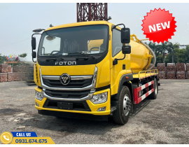 XE HÚT CHẤT THẢI FOTON 9 KHỐI ( Hút hầm cầu)