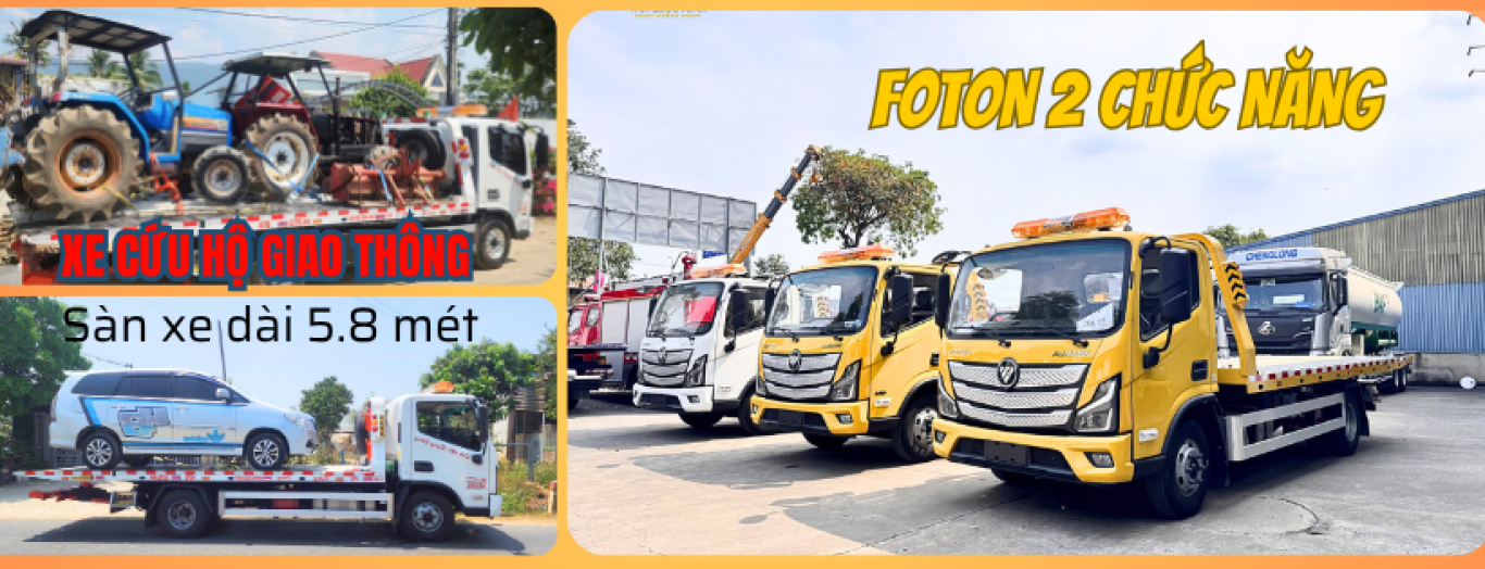 XE CỨU HỘ FOTON; XE CUU HO 2 CHUC NANG