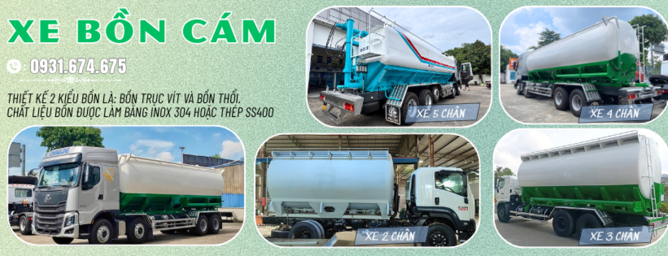 XE BỒN CHỞ CÁM