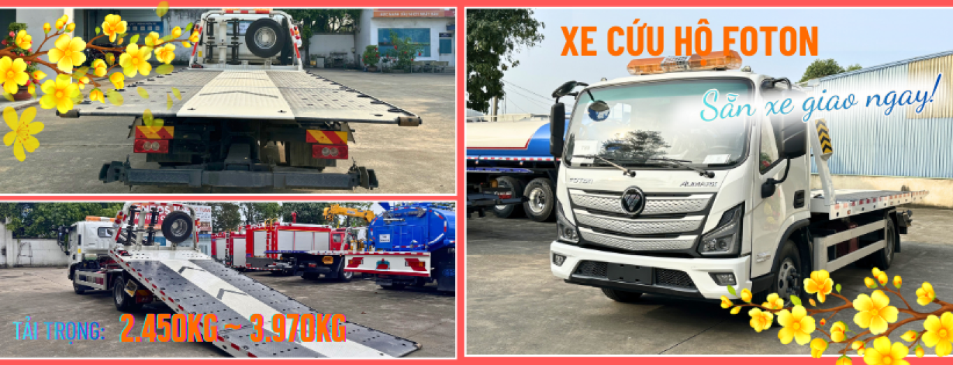 XE CỨU HỘ FOTON 2.450 TẤN