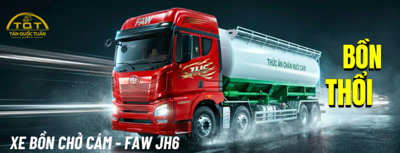 XE BỒN CHỞ CÁM FAW JH6