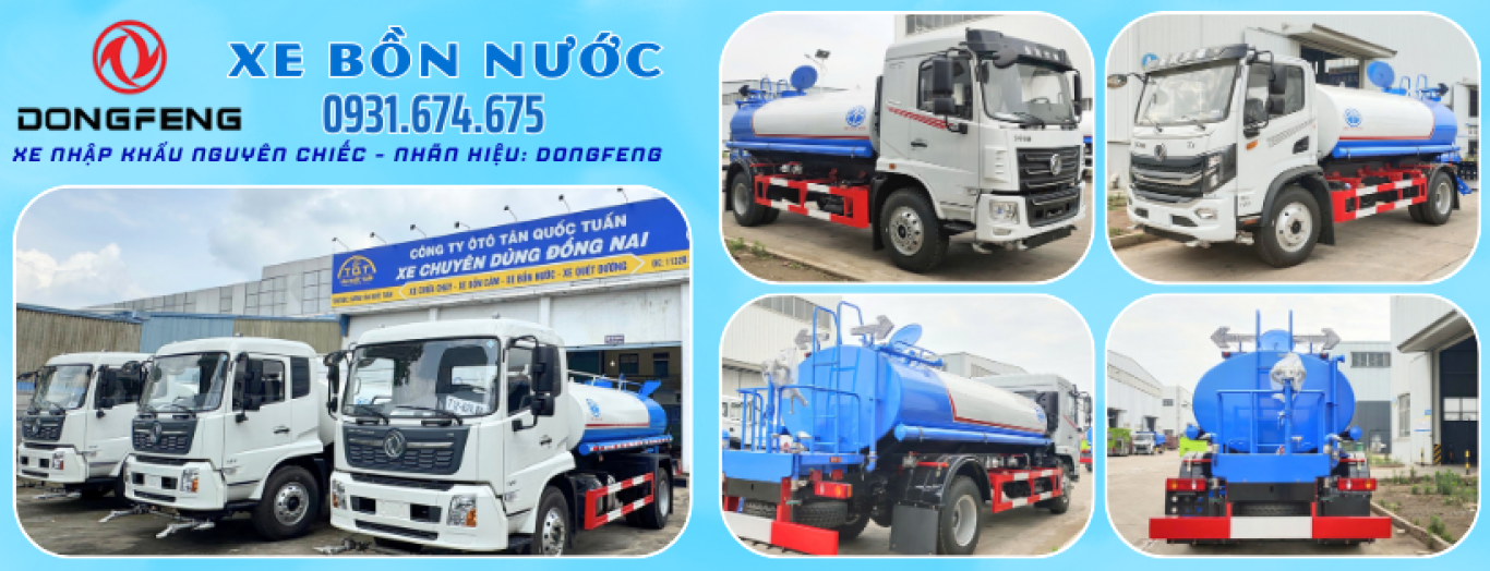 XE TƯỚI NƯỚC RỬA ĐƯỜNG DONGFENG - ISUZU