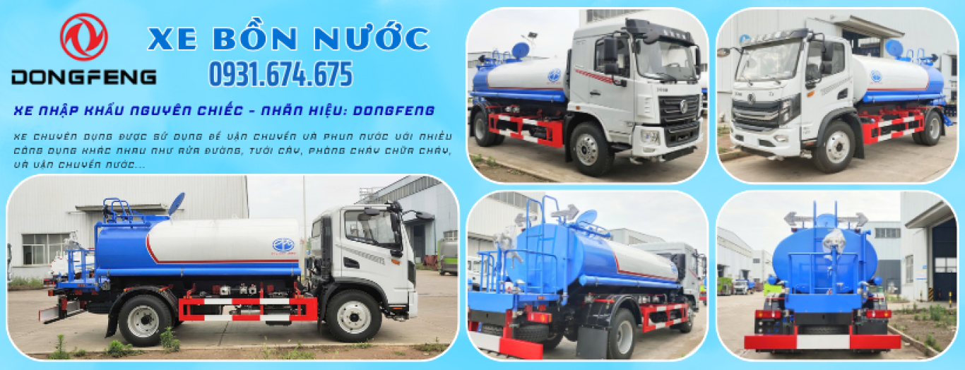 XE TƯỚI NƯỚC RỬA ĐƯỜNG DONGFENG - ISUZU