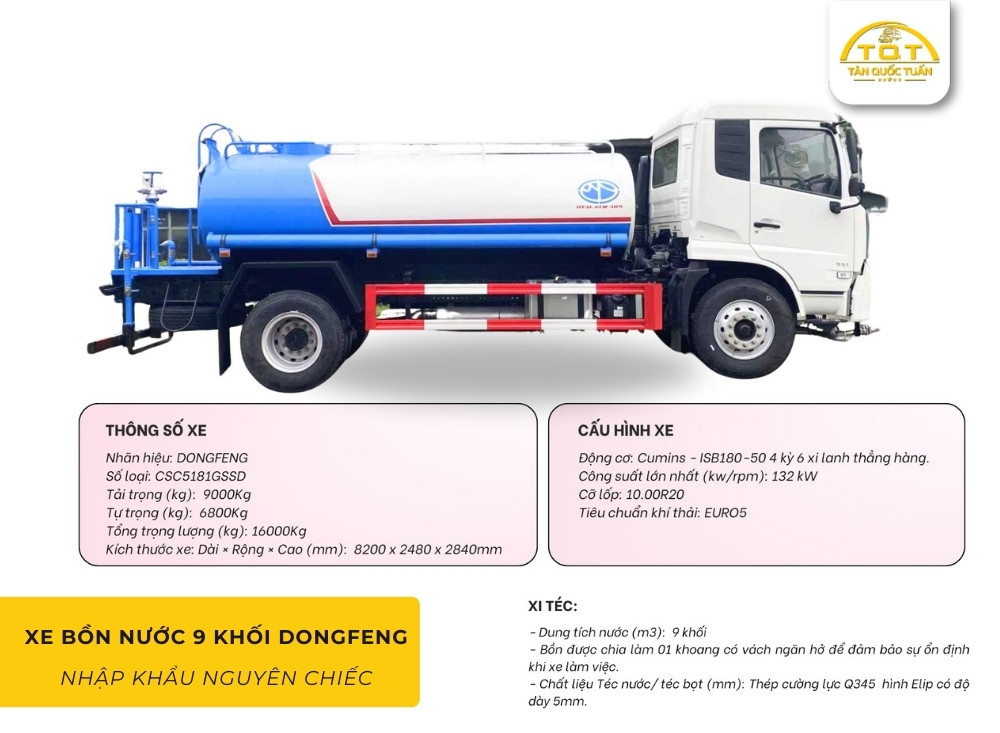giá xe bồn chở nước