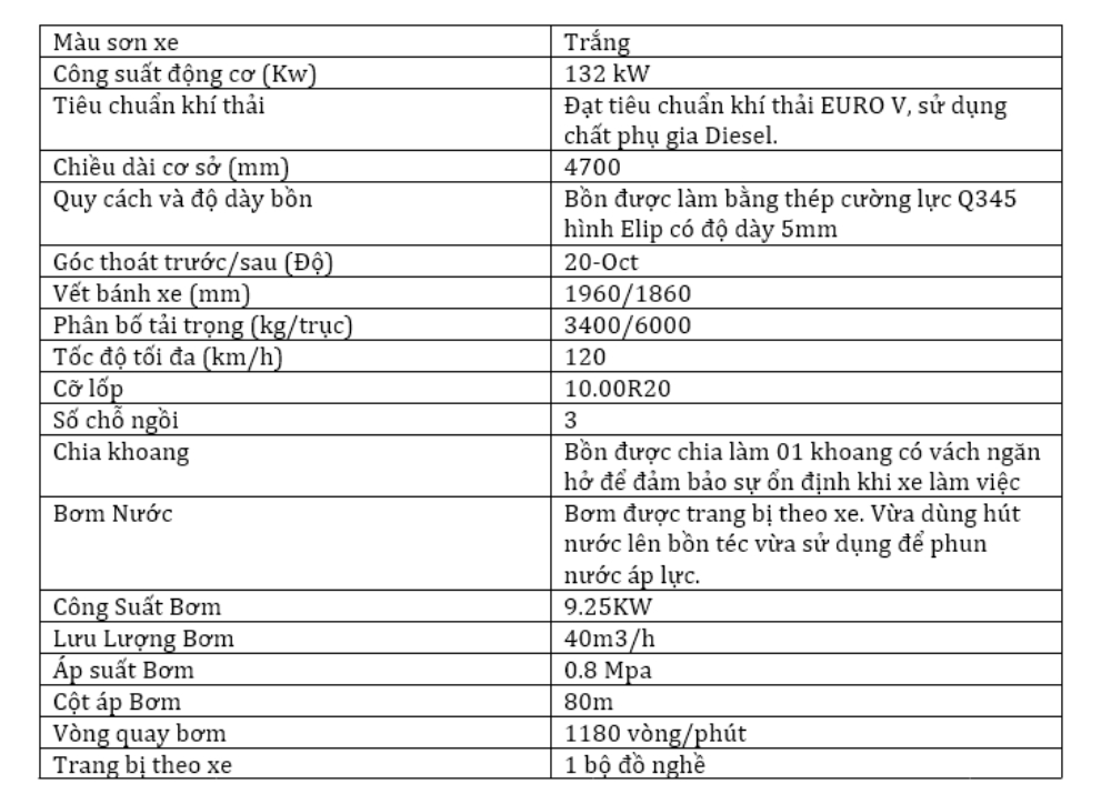 xe bồn tưới nước 9 khối dongfeng